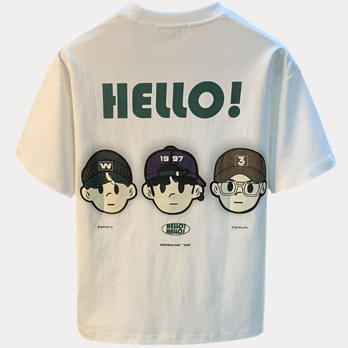 Hello Graphic Premium Streetwear Tee